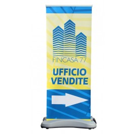 Roll up banner outdoor H. 200 x L. 80 cm.